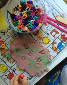playdough-letter-impressions_My-Little-Bookcase-shares-10-ways-to-use-alphabet-beads