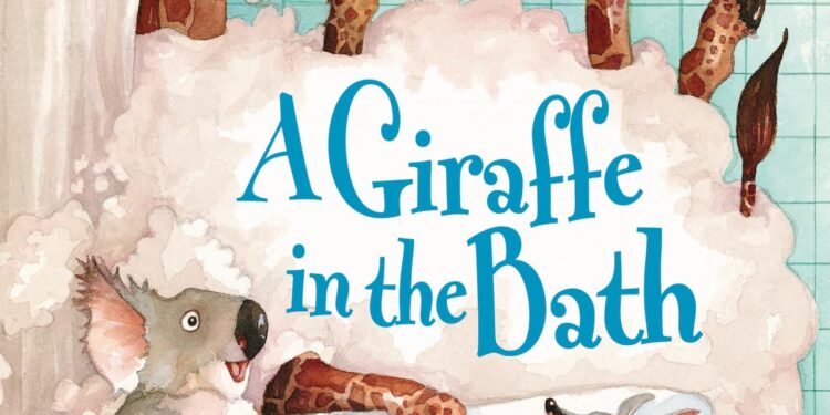 A Giraffe in the Bath