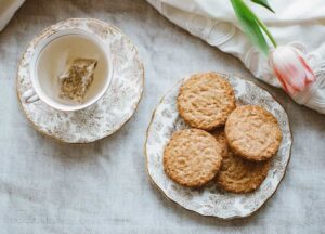 Anzac Biscuits on a table 