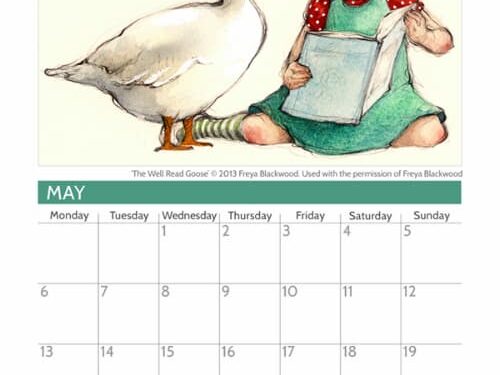 My Little Bookcase Calendar