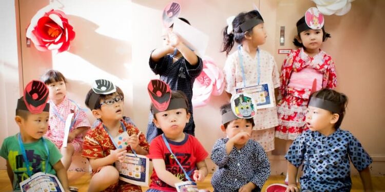 Group of kids sitting together