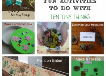 Ten Tiny Things 5 activities collage