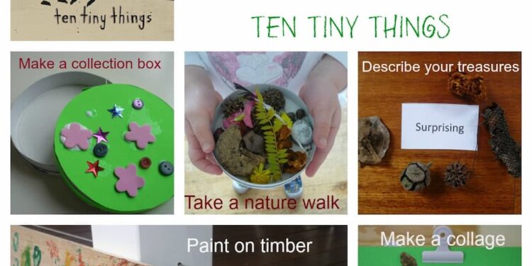 Ten Tiny Things 5 activities collage