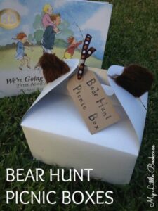 picnic box and book