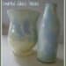 Swirled glass vases