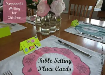 Table Setting Place Card